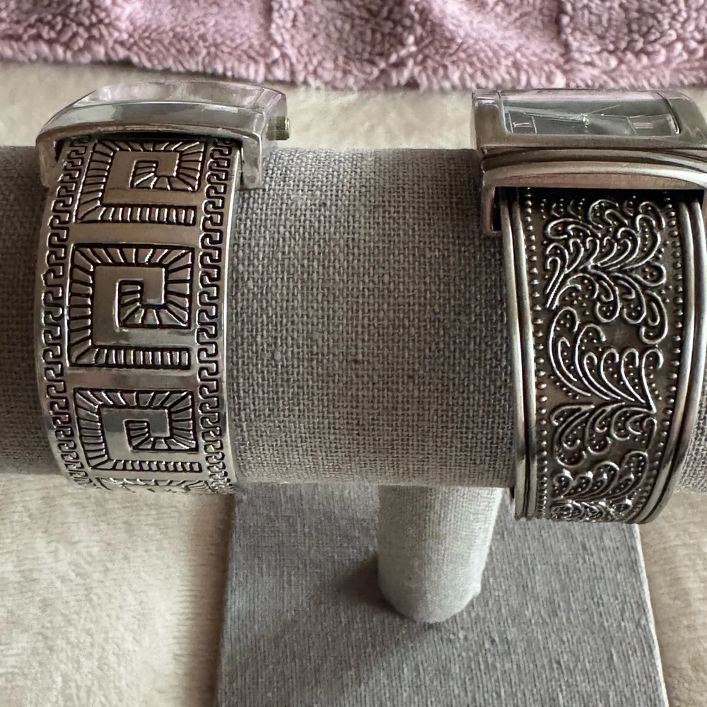 Set of Three Silver Tone Bracelet Watches